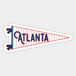 Atlanta Pinstripe Pennant Sticker